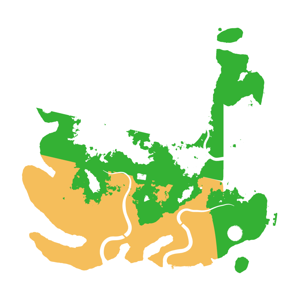 Biome Rust Map: Procedural Map, Size: 3503, Seed: 123459