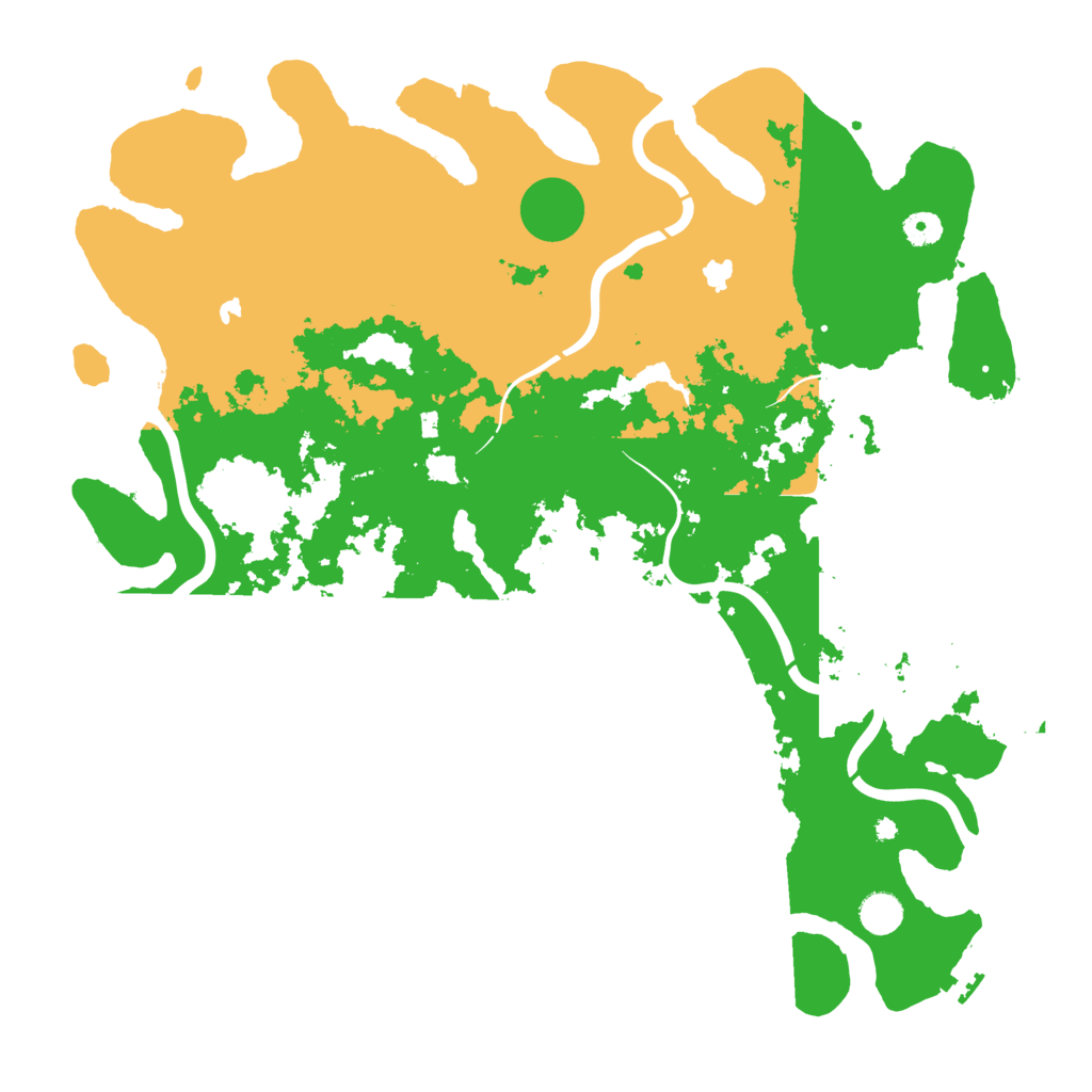Biome Rust Map: Procedural Map, Size: 4500, Seed: 279660810