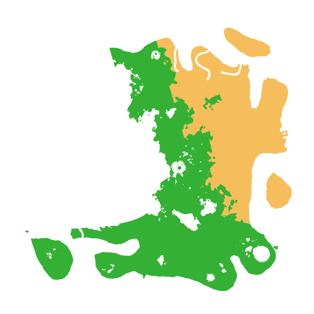Biome Rust Map: Procedural Map, Size: 3500, Seed: 20220913