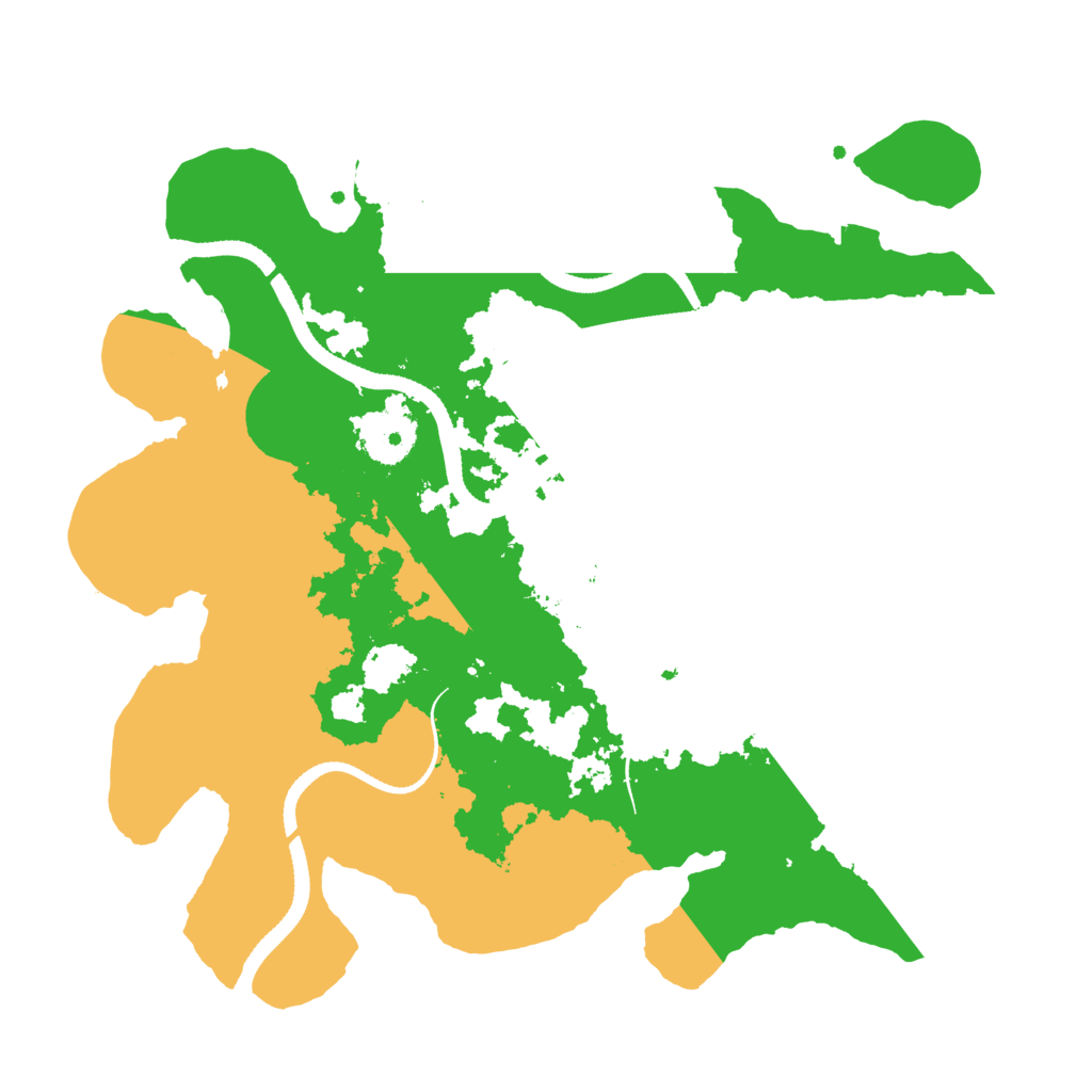 Biome Rust Map: Procedural Map, Size: 3300, Seed: 1111