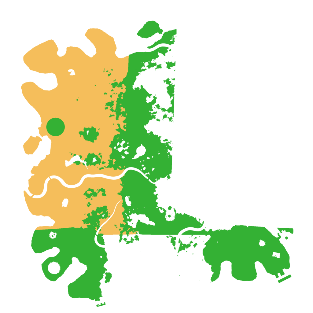 Biome Rust Map: Procedural Map, Size: 4500, Seed: 1195372495