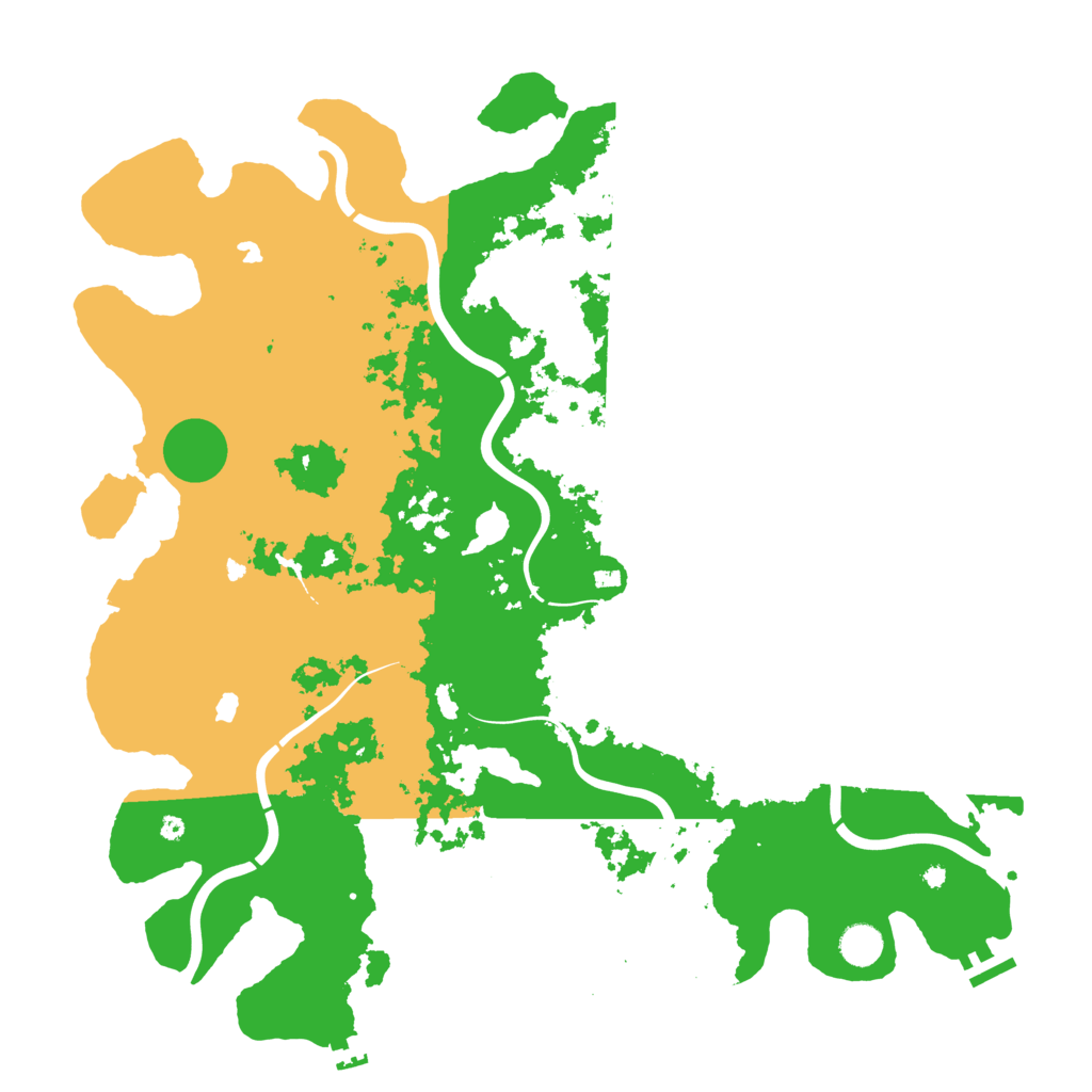 Biome Rust Map: Procedural Map, Size: 4500, Seed: 1195372495