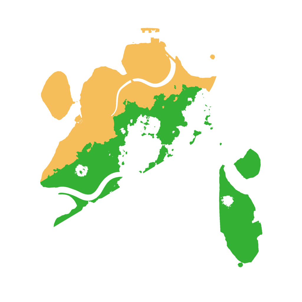 Biome Rust Map: Procedural Map, Size: 2500, Seed: 4729001