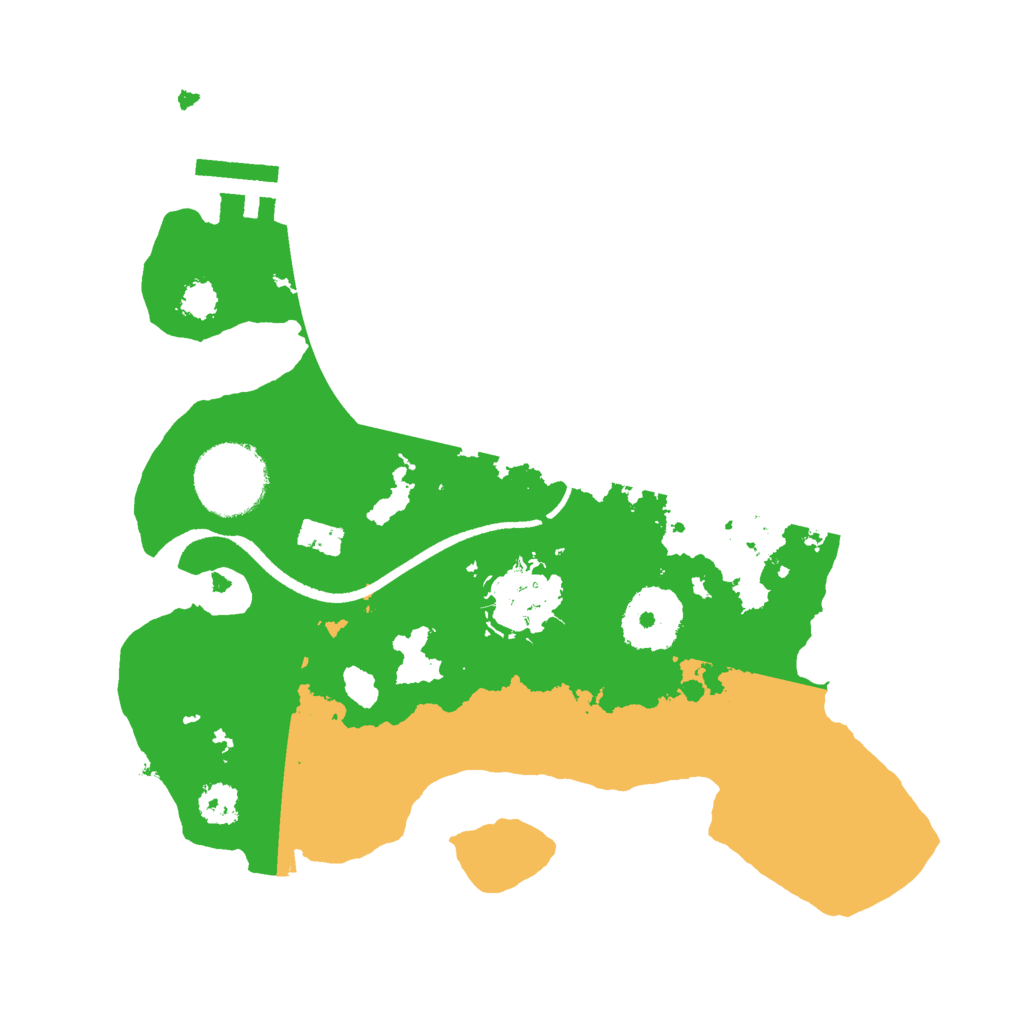 Biome Rust Map: Procedural Map, Size: 2500, Seed: 4621847