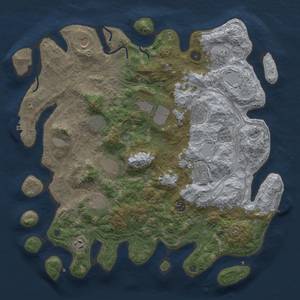 Thumbnail Rust Map: Procedural Map, Size: 4250, Seed: 1557102354, 20 Monuments