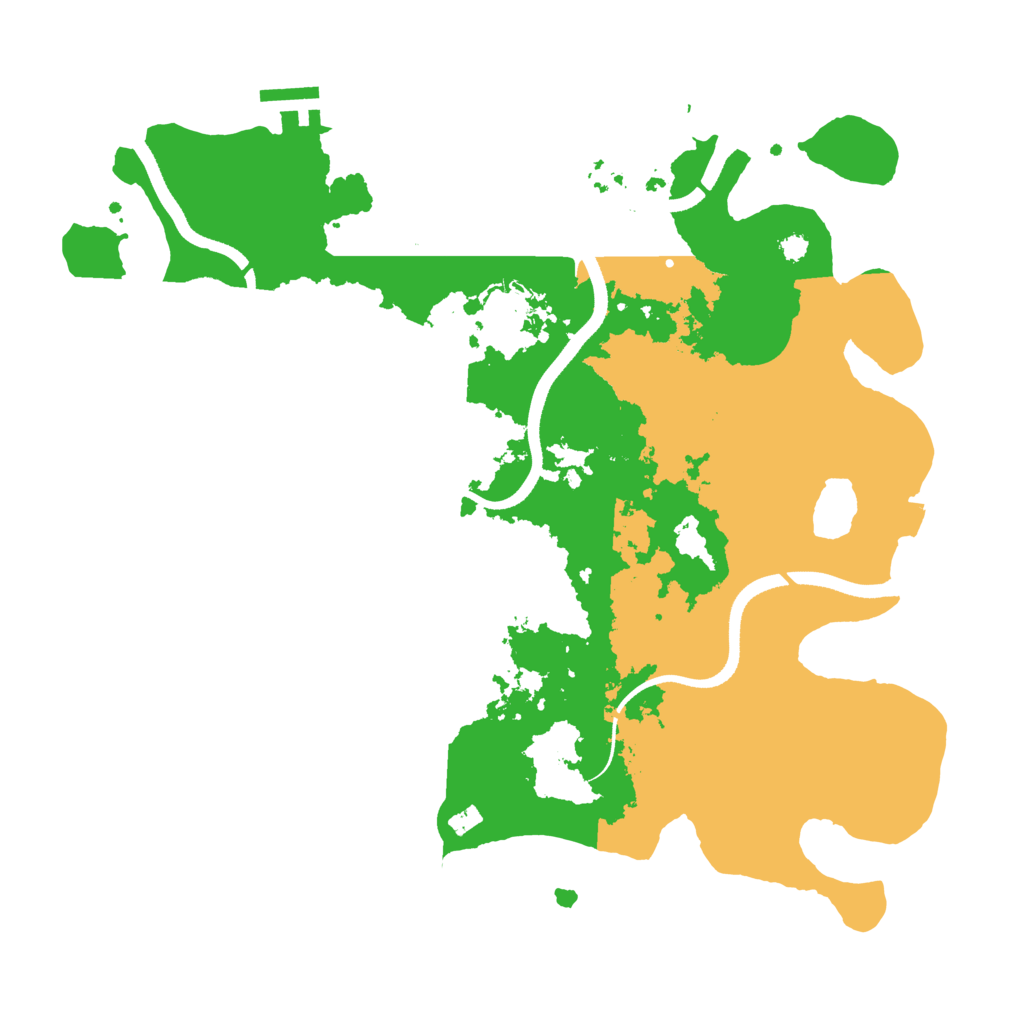 Biome Rust Map: Procedural Map, Size: 3500, Seed: 1316159913
