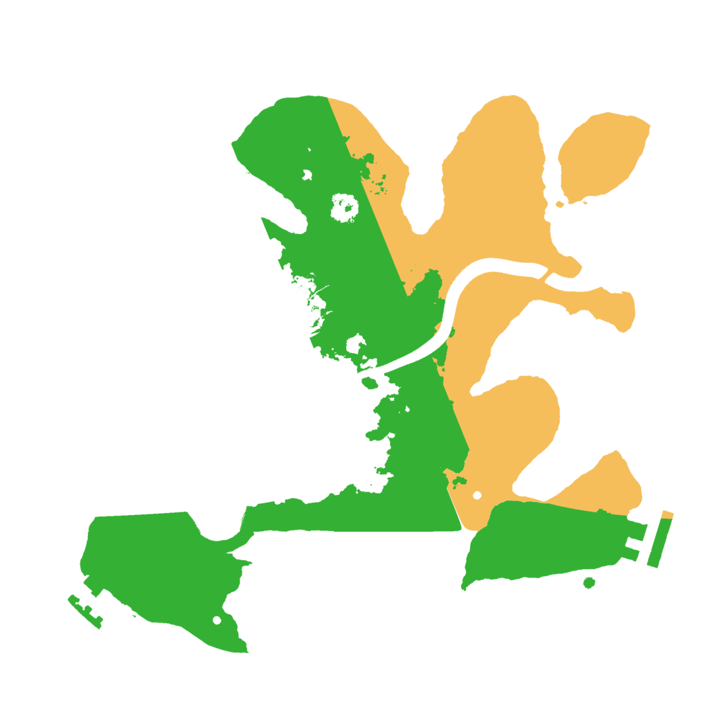 Biome Rust Map: Procedural Map, Size: 2500, Seed: 328888419