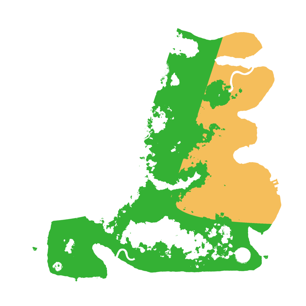 Biome Rust Map: Procedural Map, Size: 3500, Seed: 9587642
