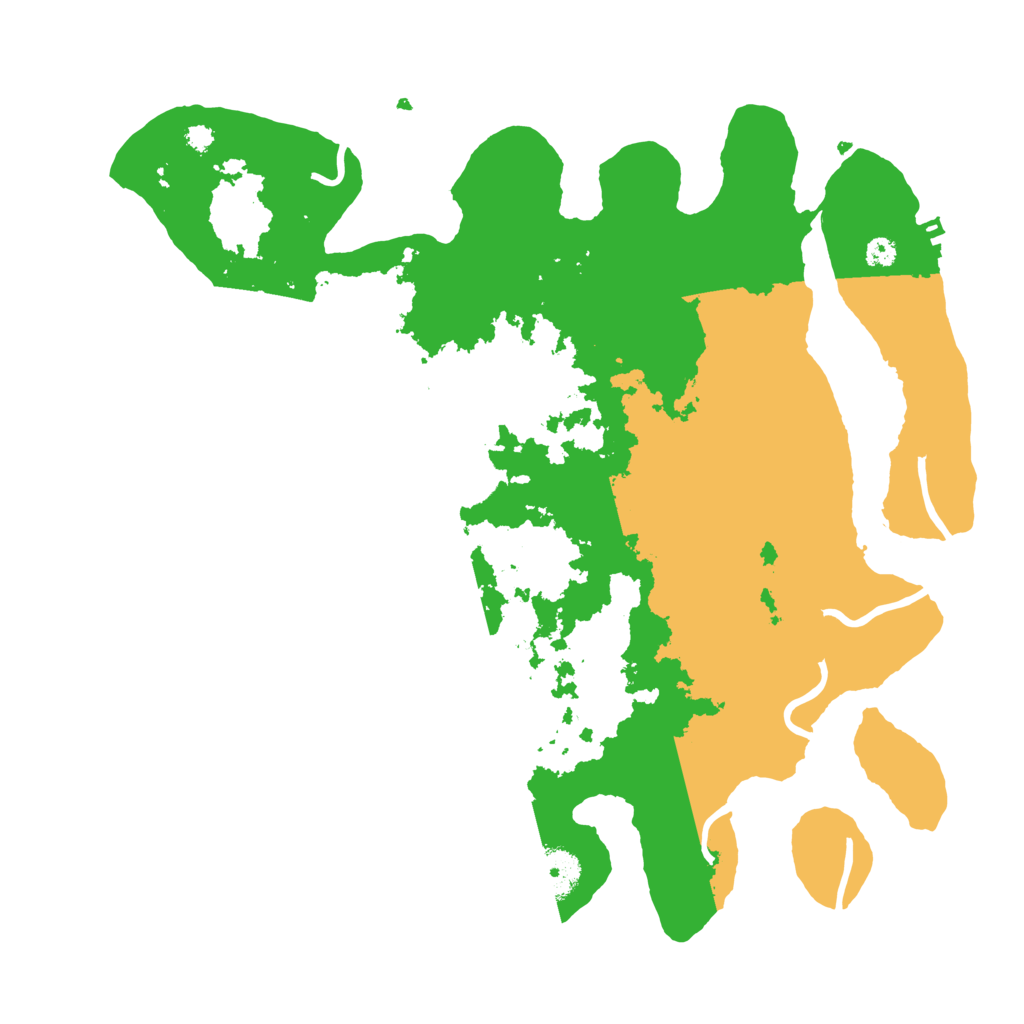 Biome Rust Map: Procedural Map, Size: 3500, Seed: 16194