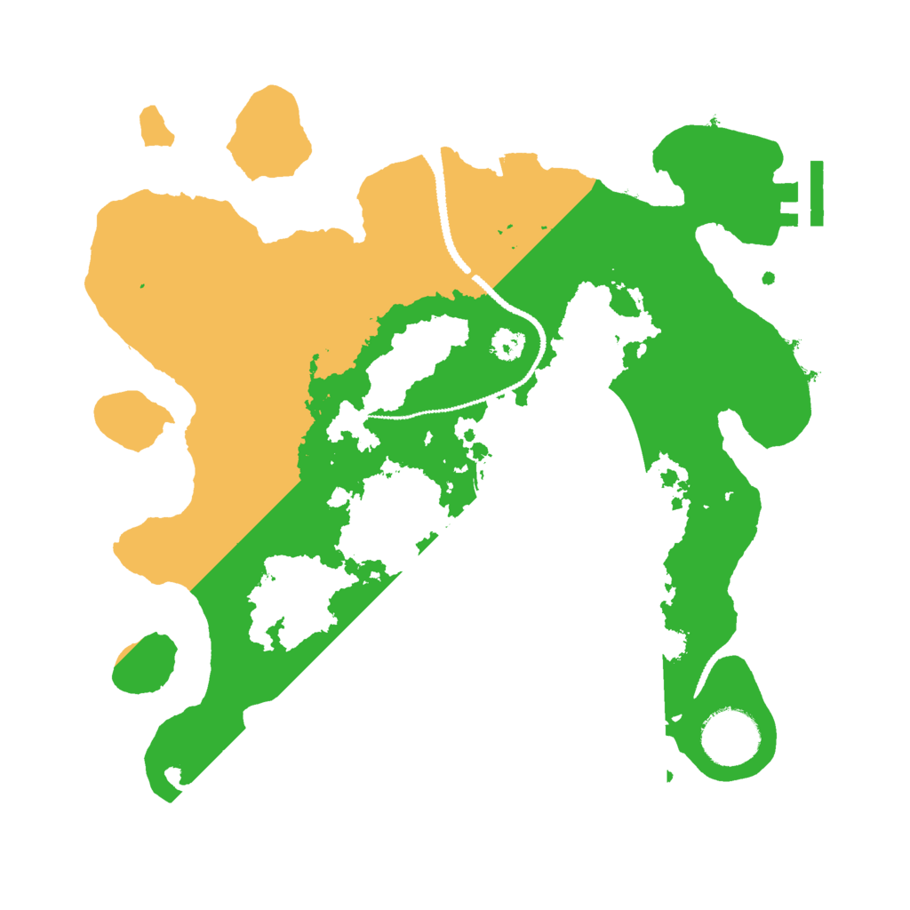 Biome Rust Map: Procedural Map, Size: 2800, Seed: 666