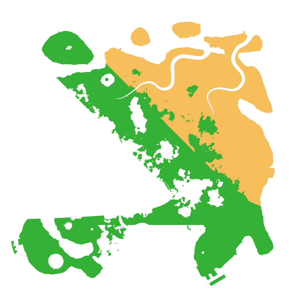 Biome Rust Map: Procedural Map, Size: 3500, Seed: 1195803079