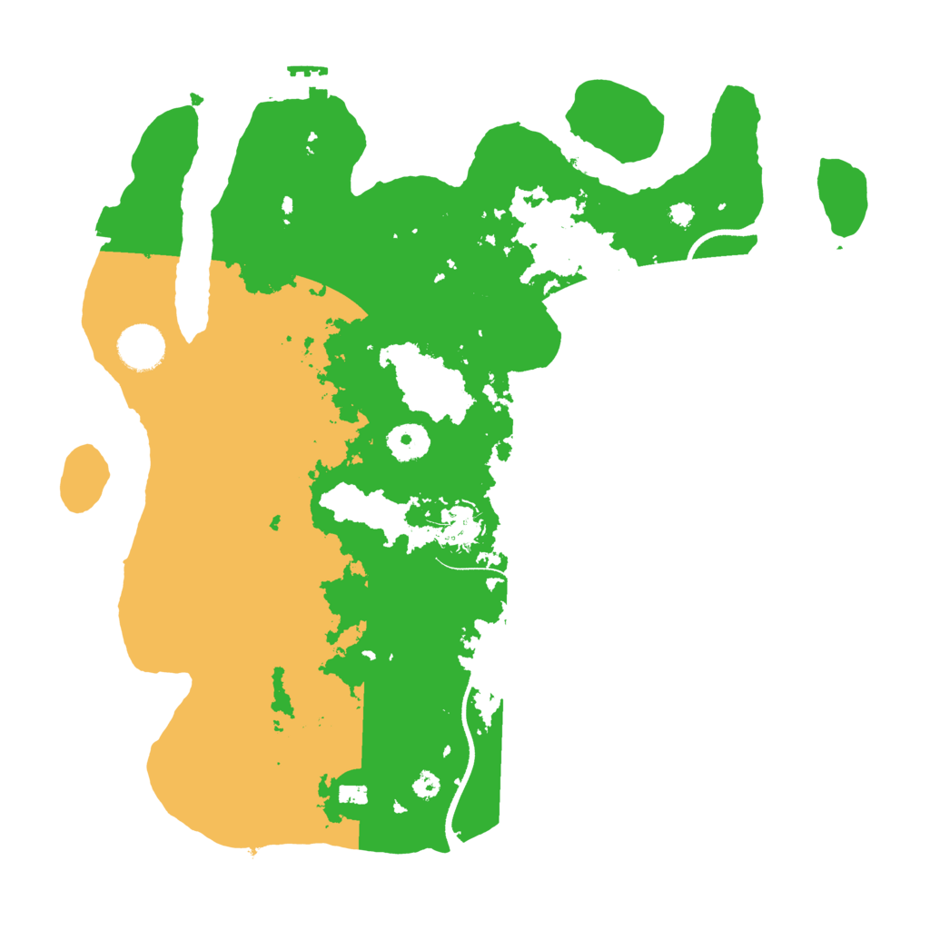 Biome Rust Map: Procedural Map, Size: 3500, Seed: 218552