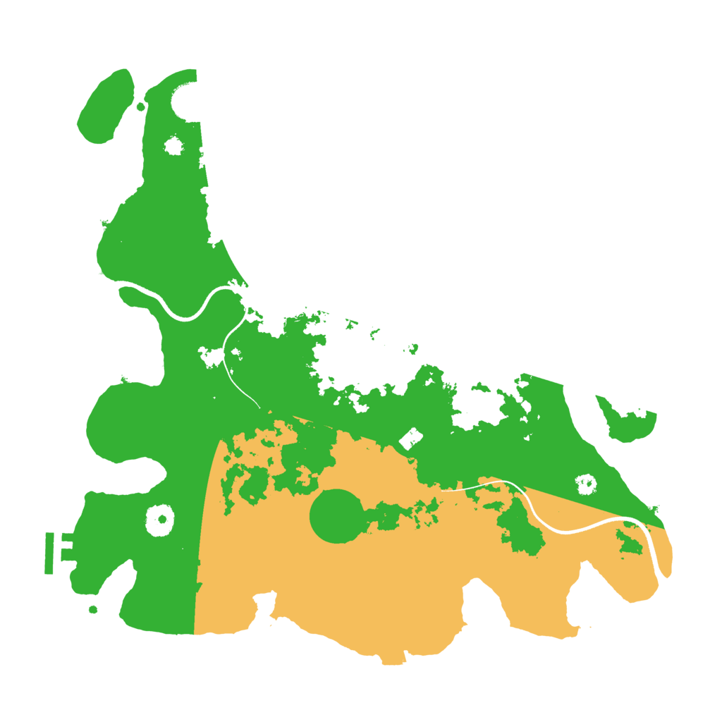 Biome Rust Map: Procedural Map, Size: 3500, Seed: 414352345