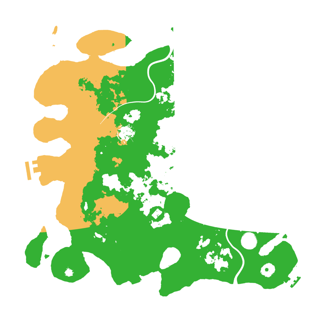 Biome Rust Map: Procedural Map, Size: 3500, Seed: 2103853684