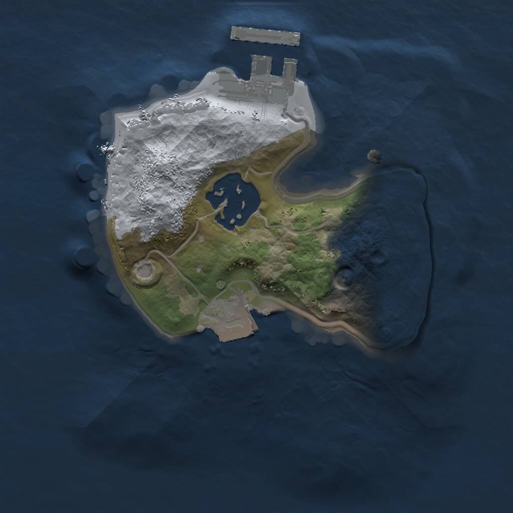Rust Map: Procedural Map, Size: 1500, Seed: 1729703672, 3 Monuments