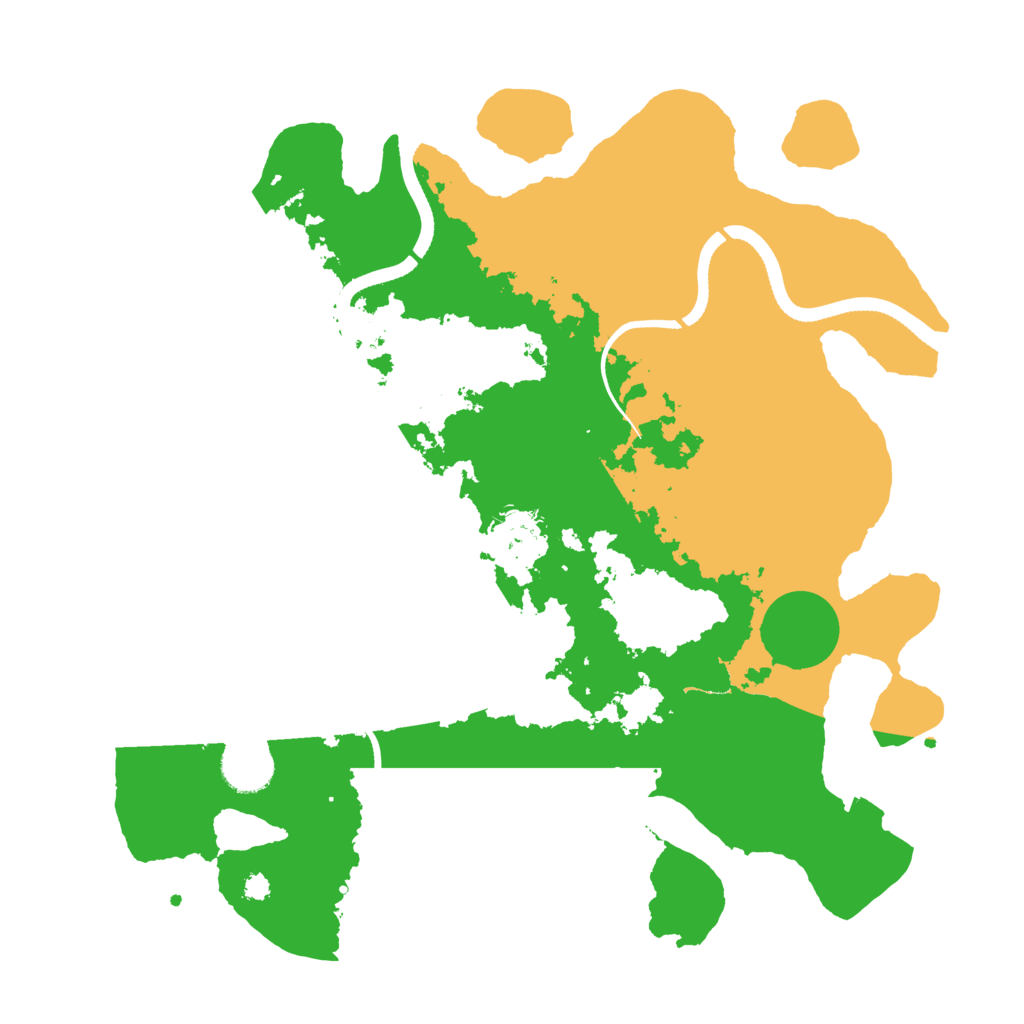 Biome Rust Map: Procedural Map, Size: 3500, Seed: 312312526