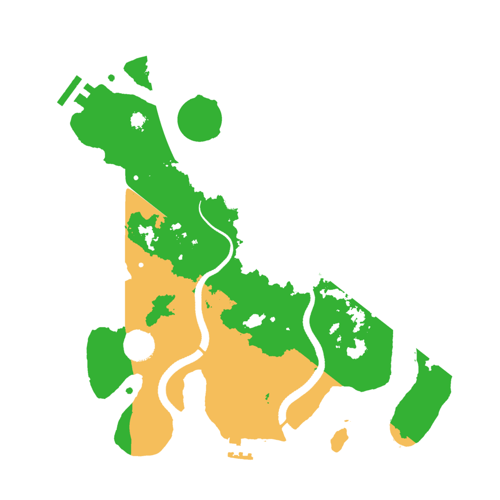 Biome Rust Map: Procedural Map, Size: 3000, Seed: 82618