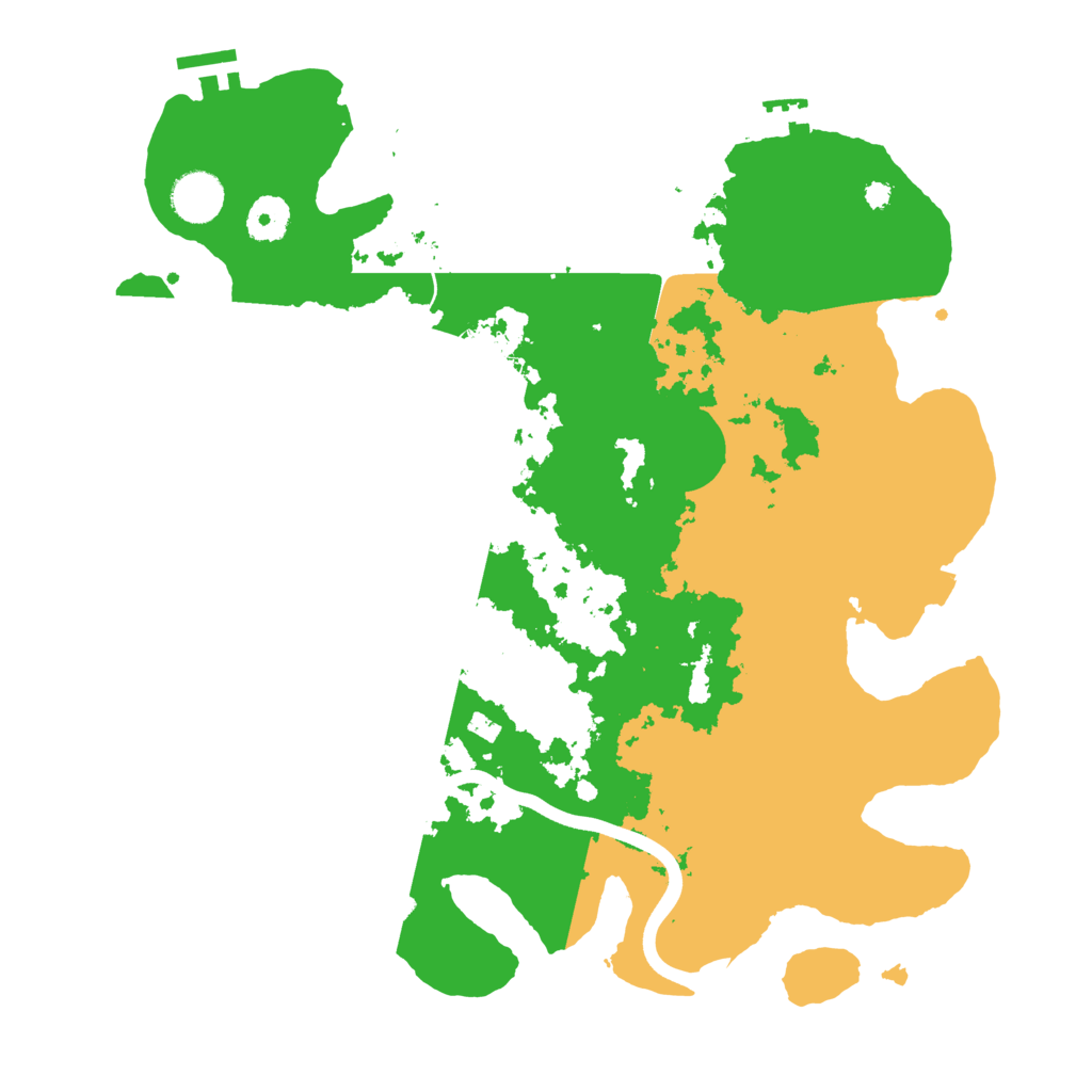 Biome Rust Map: Procedural Map, Size: 3700, Seed: 607865110