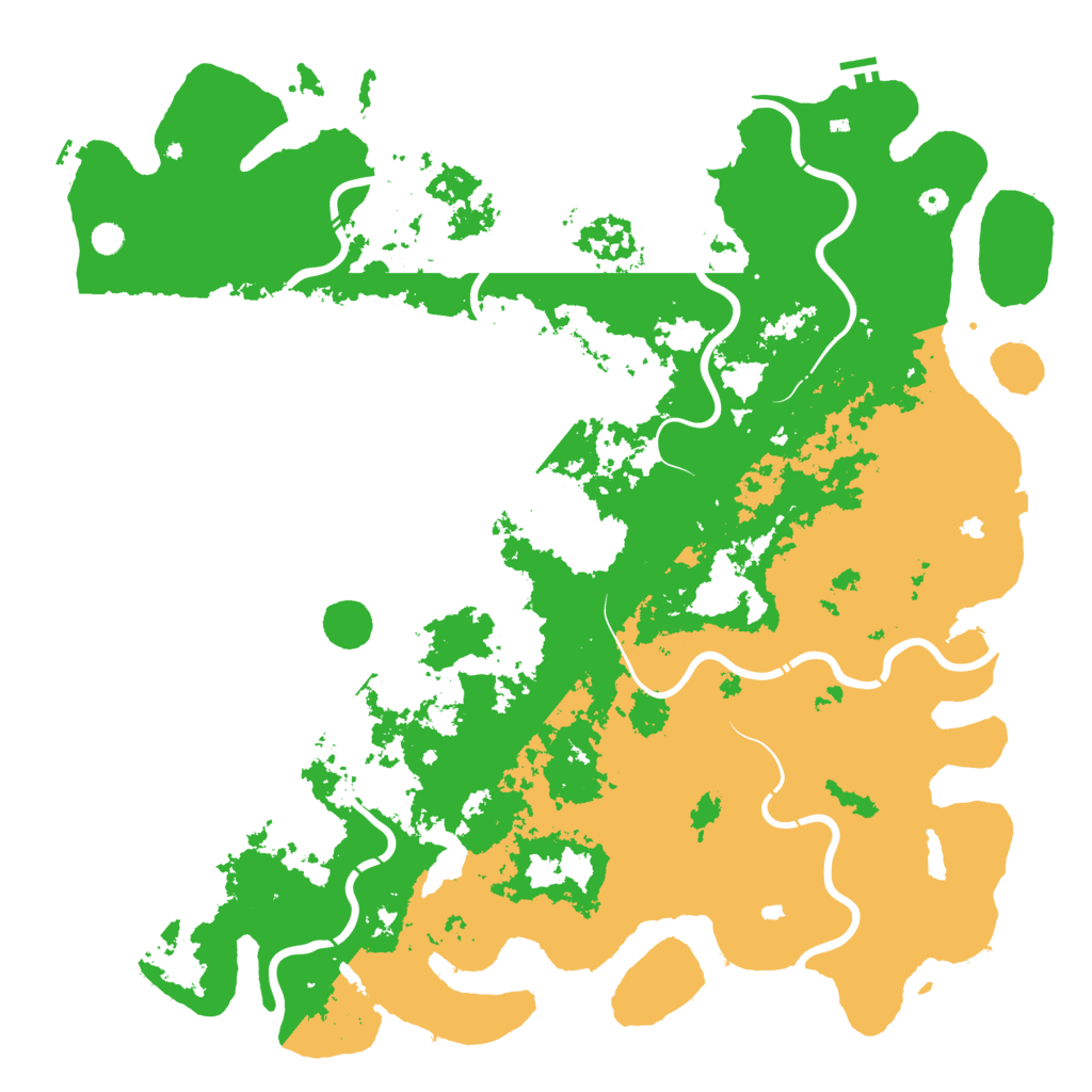 Biome Rust Map: Procedural Map, Size: 6000, Seed: 20220902