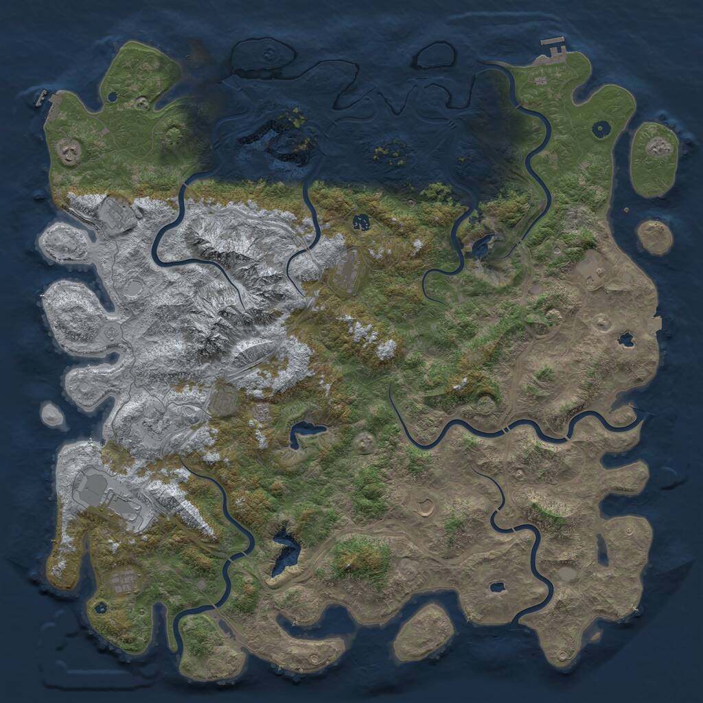 Rust Map: Procedural Map, Size: 6000, Seed: 20220902, 17 Monuments