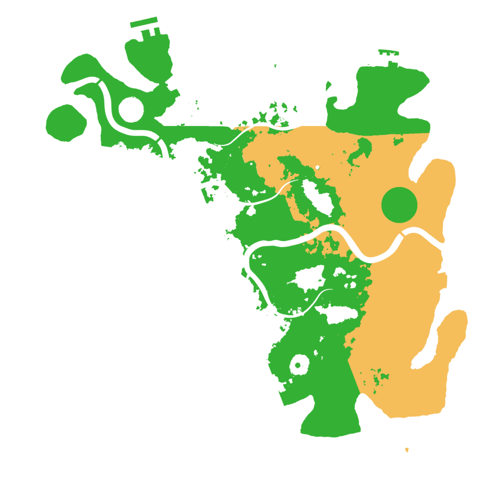 Biome Rust Map: Procedural Map, Size: 3700, Seed: 2147483642