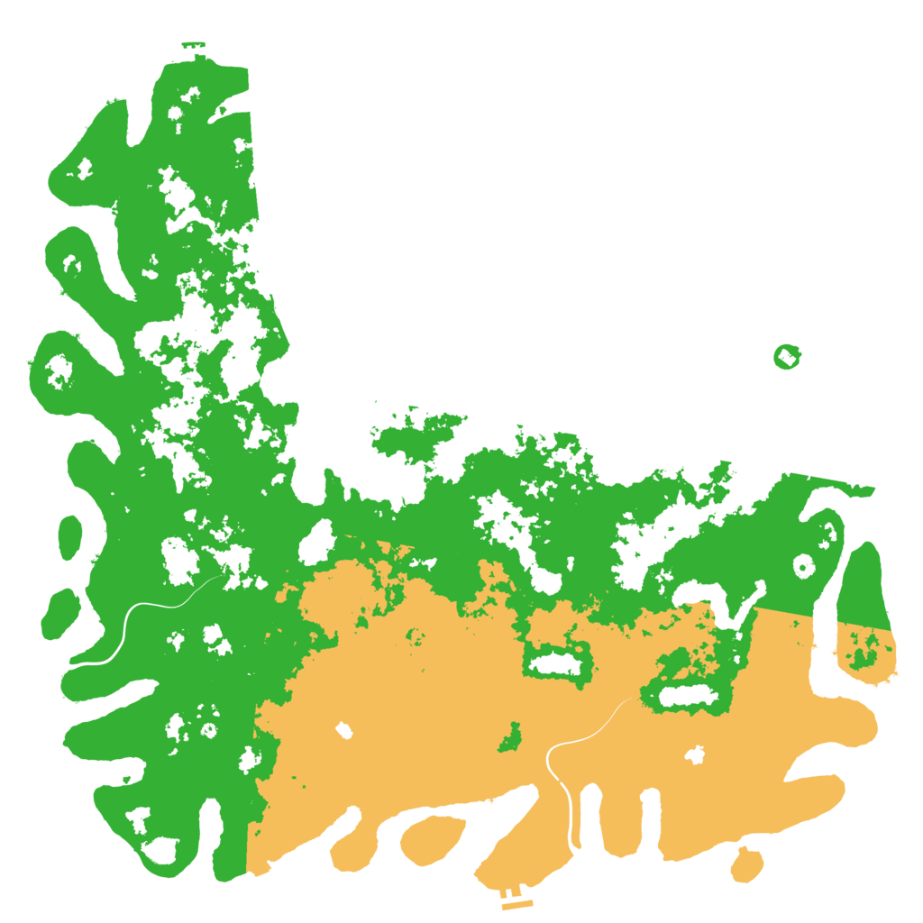 Biome Rust Map: Procedural Map, Size: 6000, Seed: 1095236371