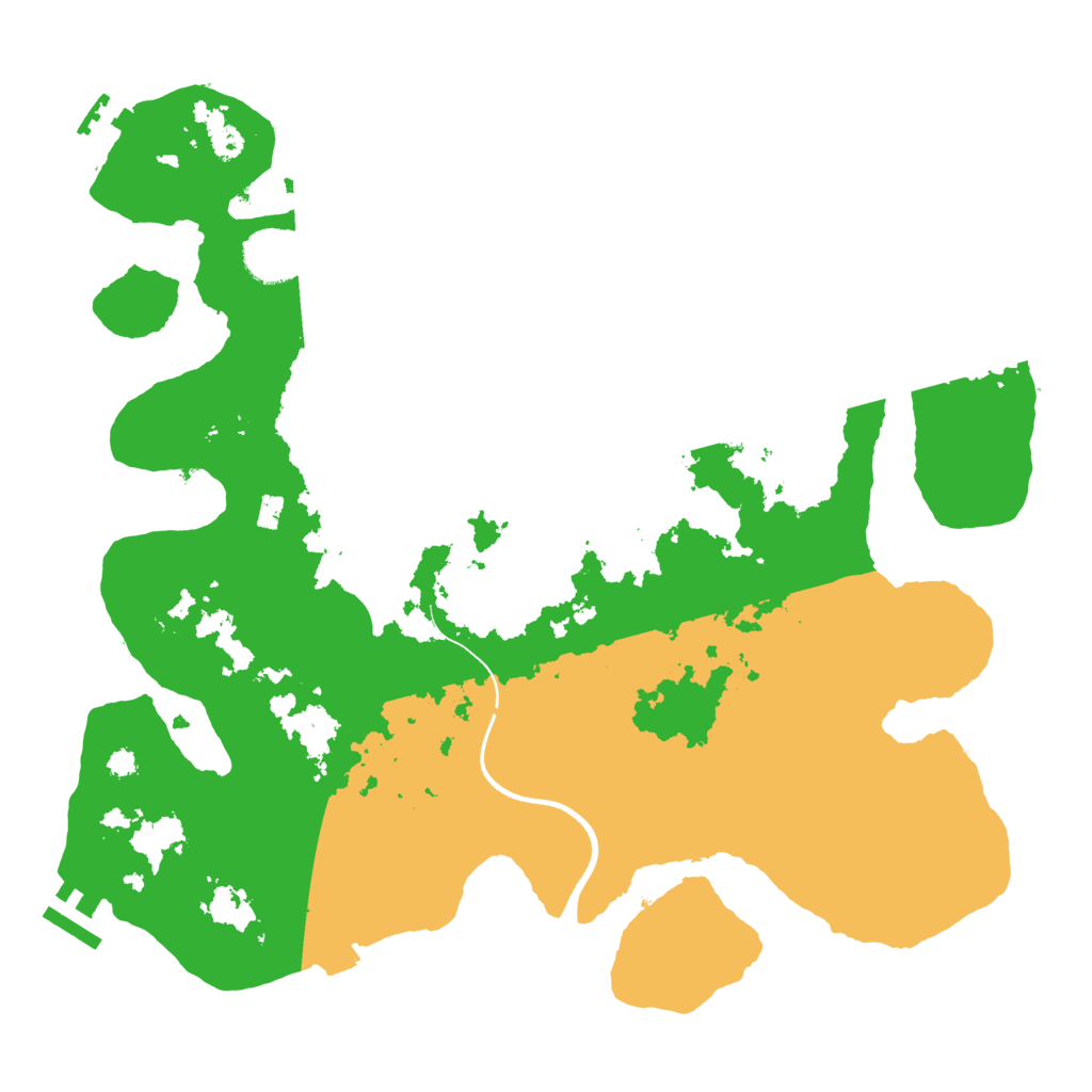 Biome Rust Map: Procedural Map, Size: 3500, Seed: 528500316