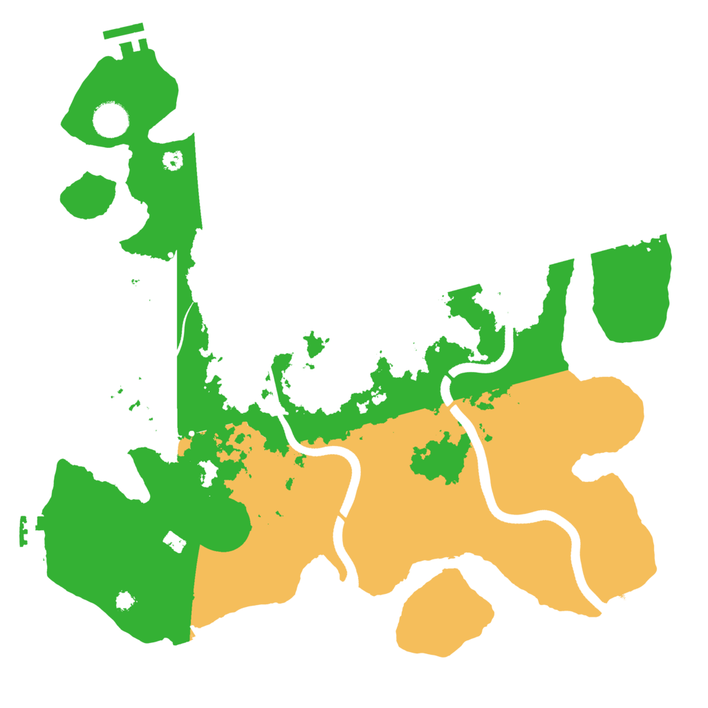 Biome Rust Map: Procedural Map, Size: 3500, Seed: 528500316