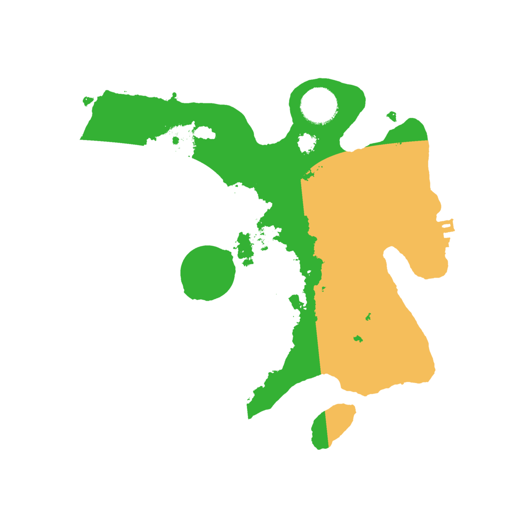 Biome Rust Map: Procedural Map, Size: 2500, Seed: 306246944