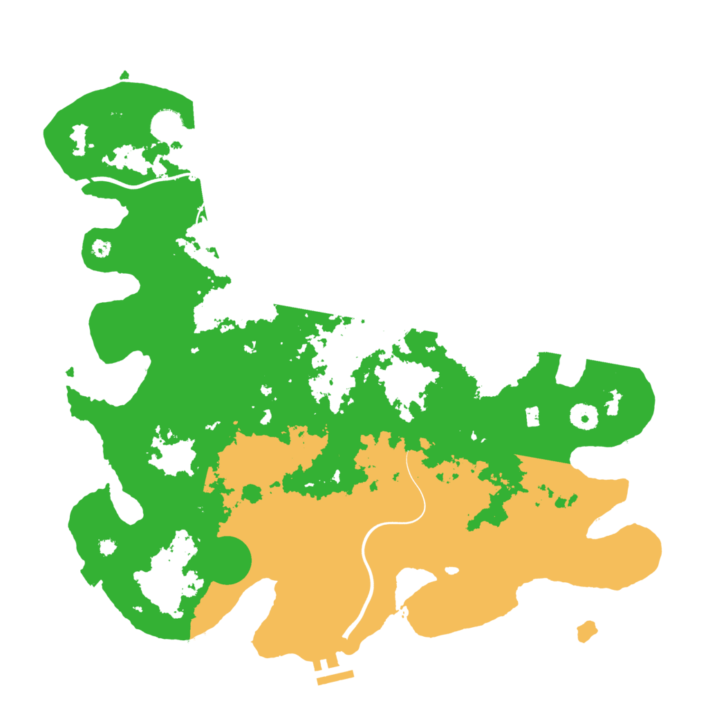 Biome Rust Map: Procedural Map, Size: 3850, Seed: 4156132