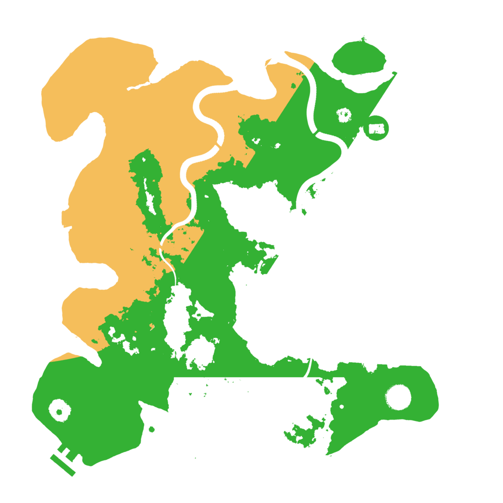 Biome Rust Map: Procedural Map, Size: 3500, Seed: 1739461206