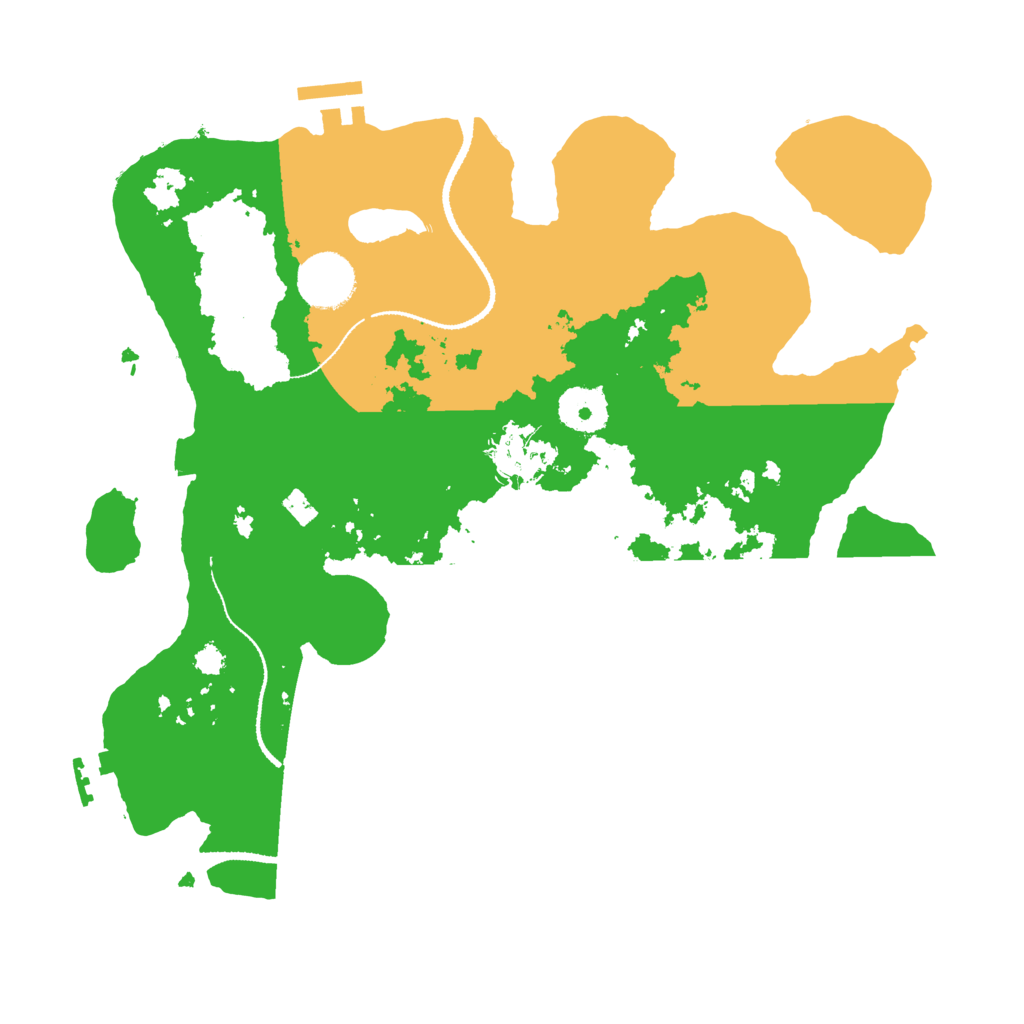 Biome Rust Map: Procedural Map, Size: 3200, Seed: 73673