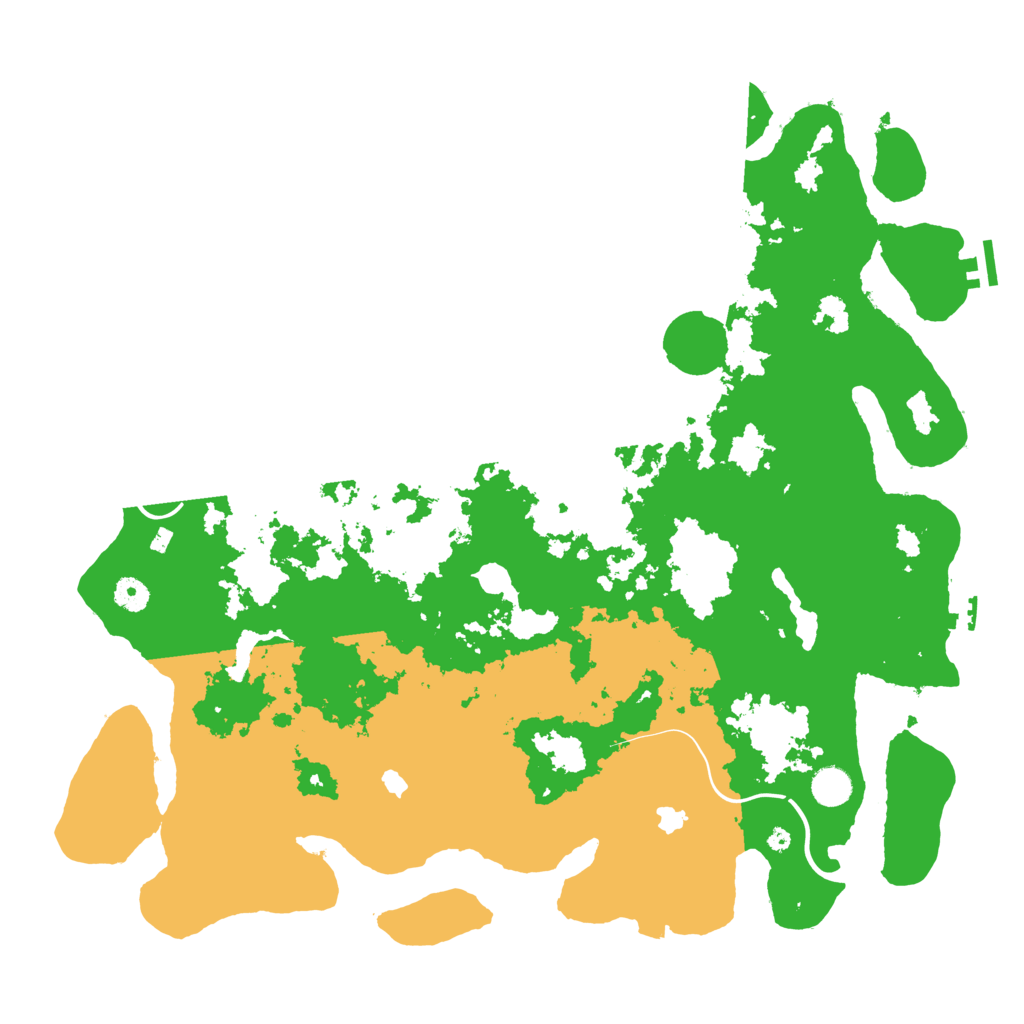 Biome Rust Map: Procedural Map, Size: 4500, Seed: 231603924