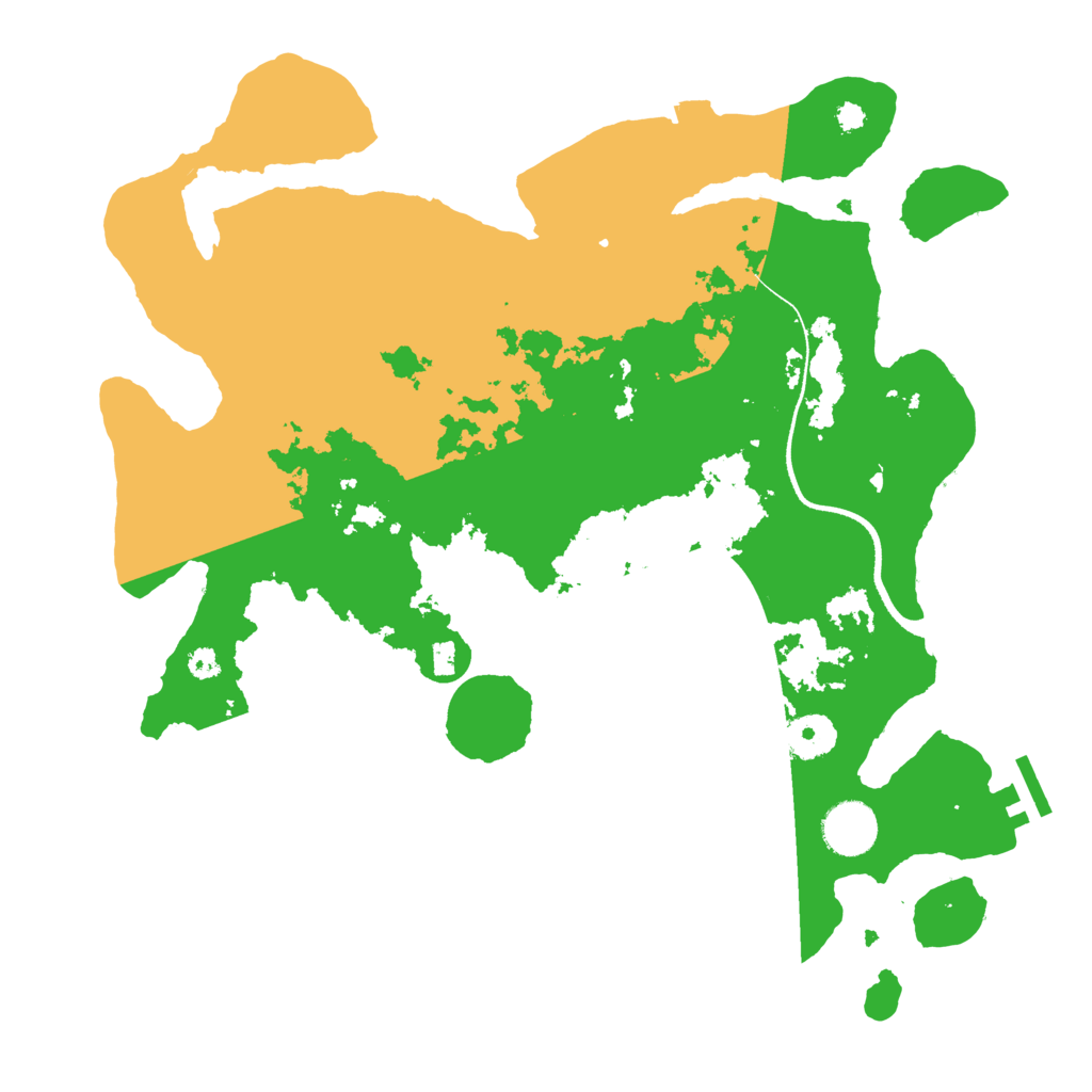 Biome Rust Map: Procedural Map, Size: 3500, Seed: 112372