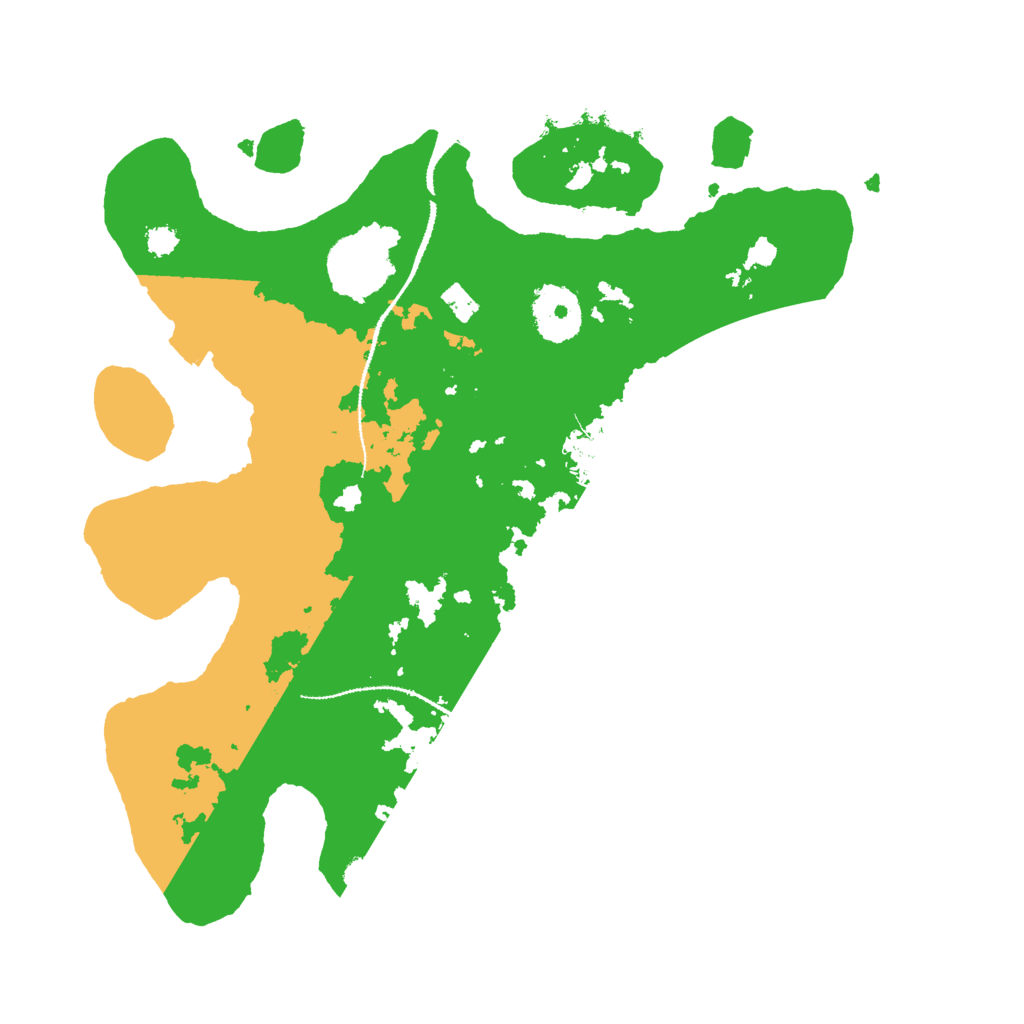 Biome Rust Map: Procedural Map, Size: 3000, Seed: 29625