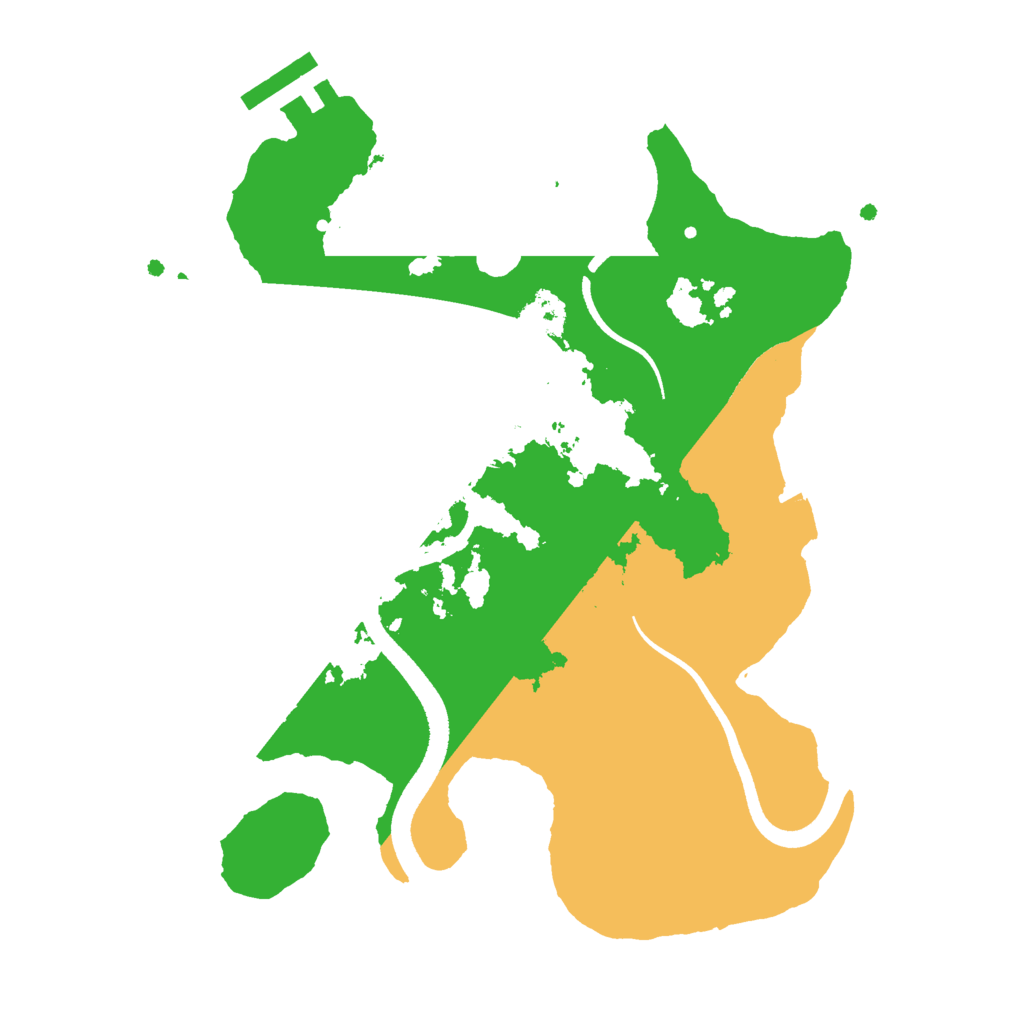 Biome Rust Map: Procedural Map, Size: 2500, Seed: 69133769