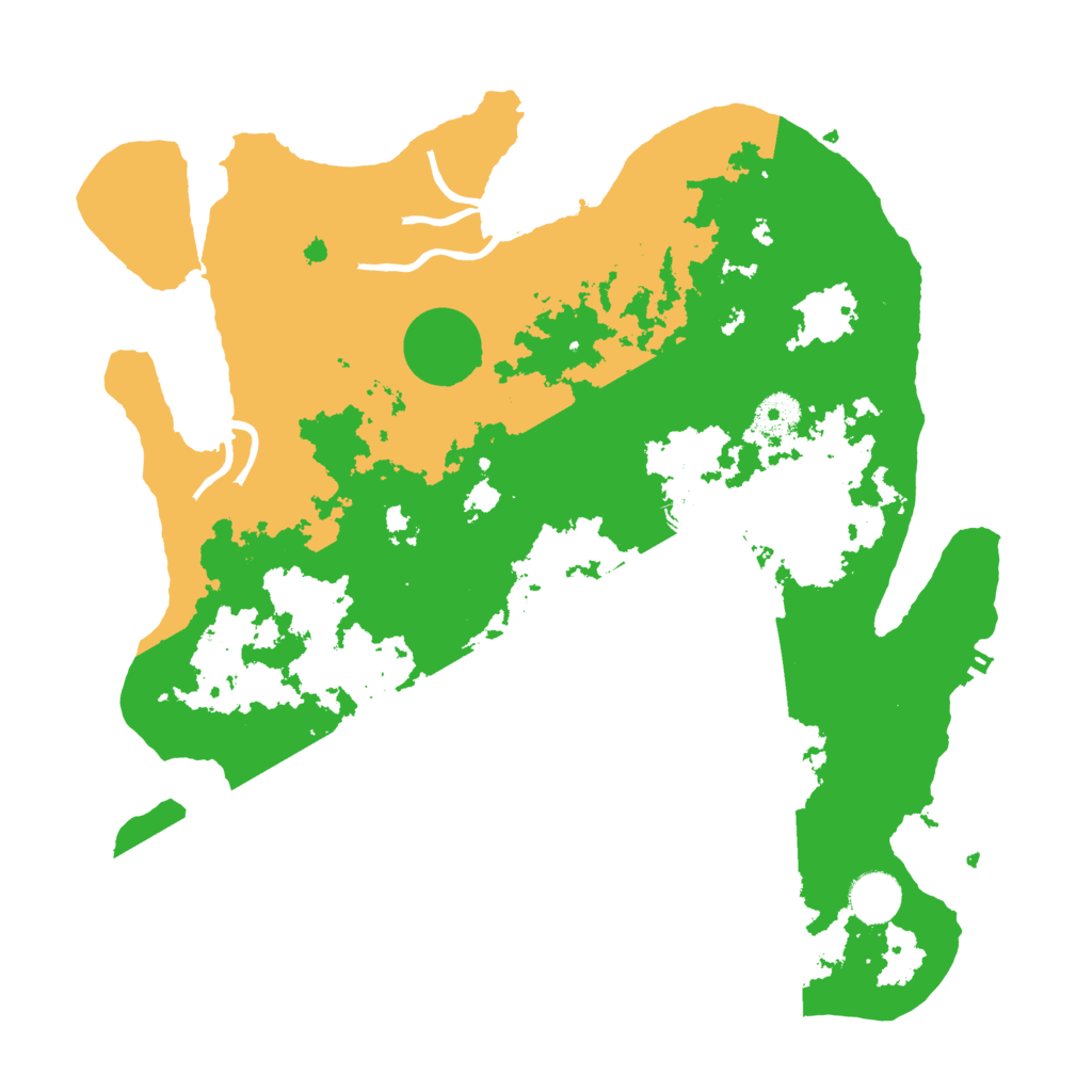 Biome Rust Map: Procedural Map, Size: 3700, Seed: 2342432