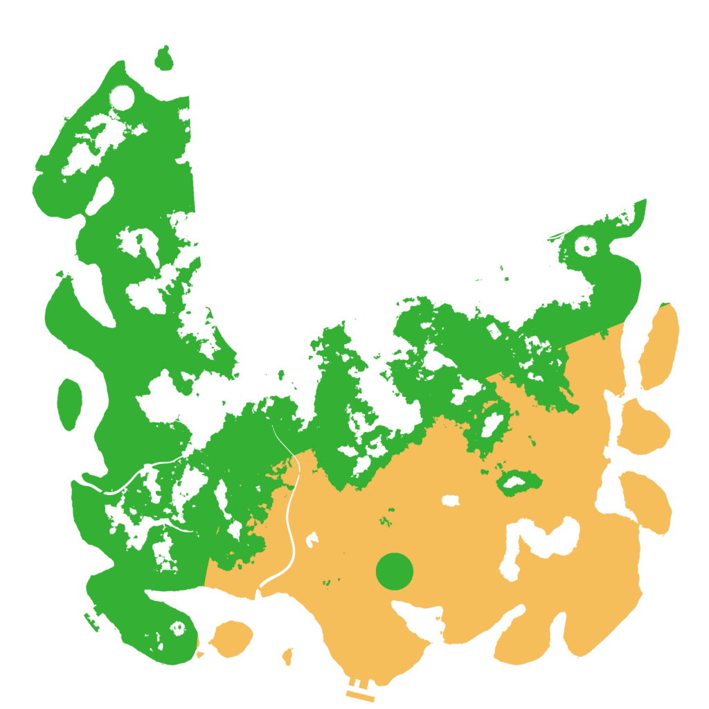 Biome Rust Map: Procedural Map, Size: 5000, Seed: 35002