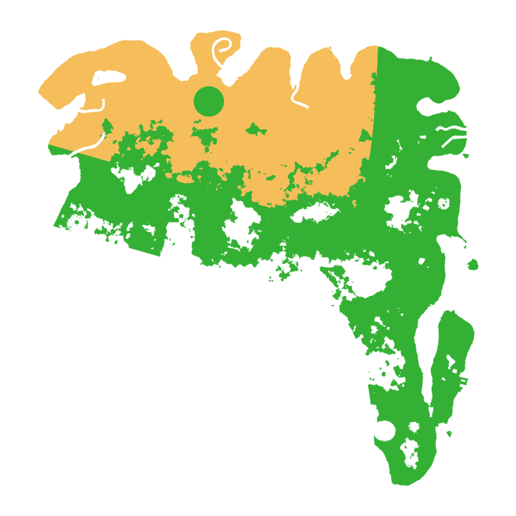 Biome Rust Map: Procedural Map, Size: 4500, Seed: 32222