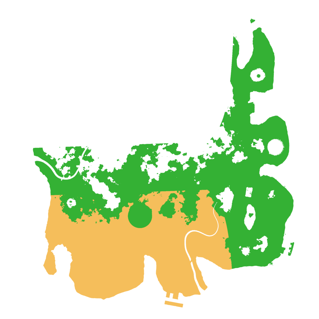 Biome Rust Map: Procedural Map, Size: 3500, Seed: 205603538