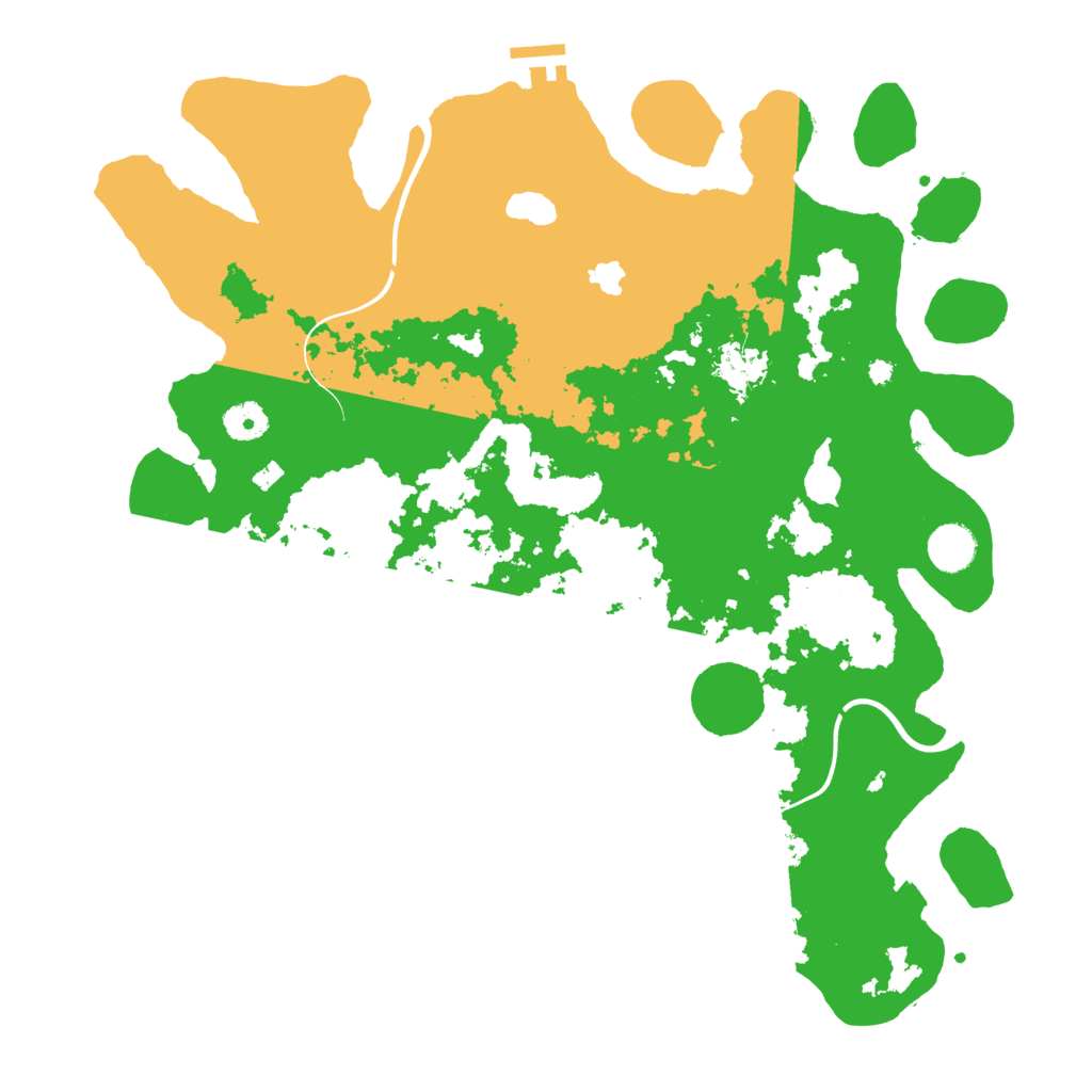 Biome Rust Map: Procedural Map, Size: 4000, Seed: 47653