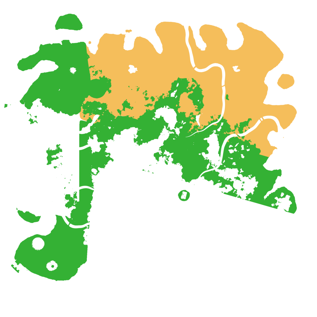 Biome Rust Map: Procedural Map, Size: 4600, Seed: 1556