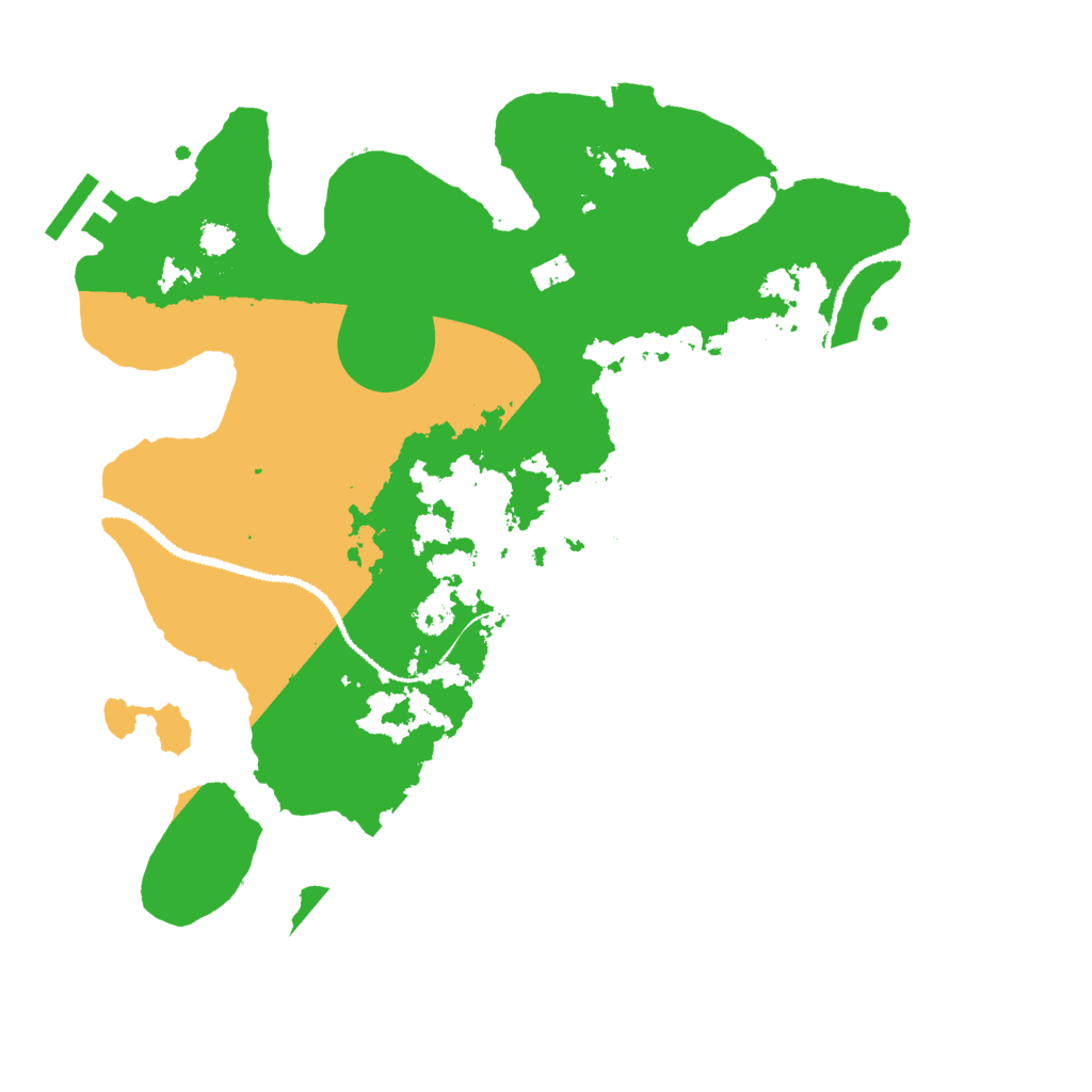 Biome Rust Map: Procedural Map, Size: 3000, Seed: 1408197509
