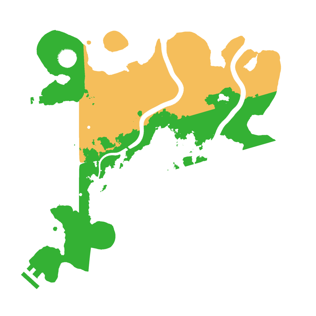 Biome Rust Map: Procedural Map, Size: 3000, Seed: 456445