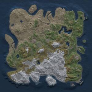 Thumbnail Rust Map: Procedural Map, Size: 4250, Seed: 1155089735, 16 Monuments