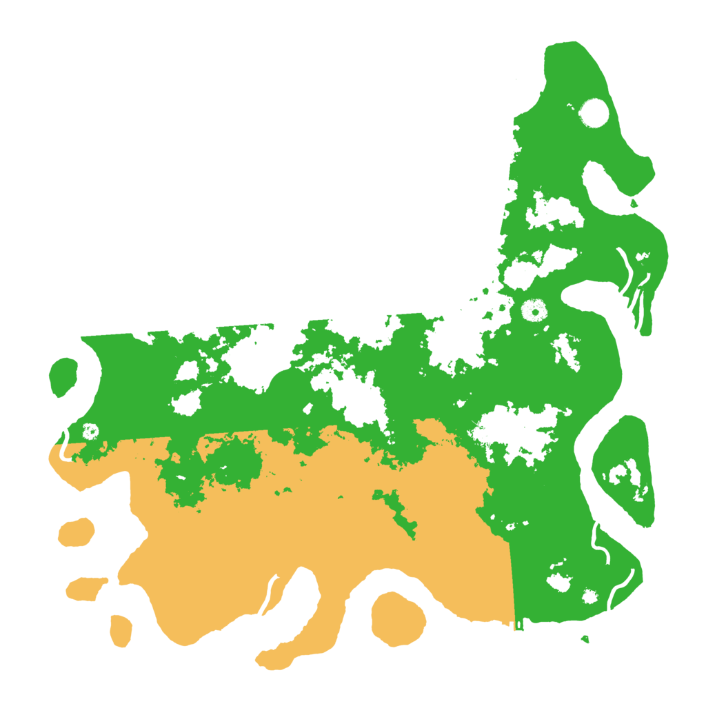 Biome Rust Map: Procedural Map, Size: 4300, Seed: 77958895