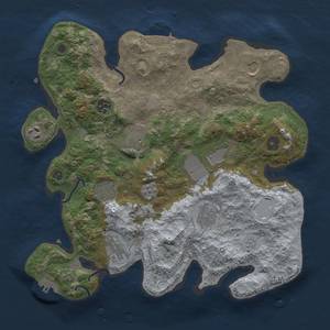 Thumbnail Rust Map: Procedural Map, Size: 3500, Seed: 440346728, 18 Monuments