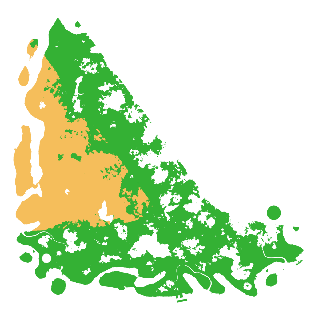 Biome Rust Map: Procedural Map, Size: 6000, Seed: 54314