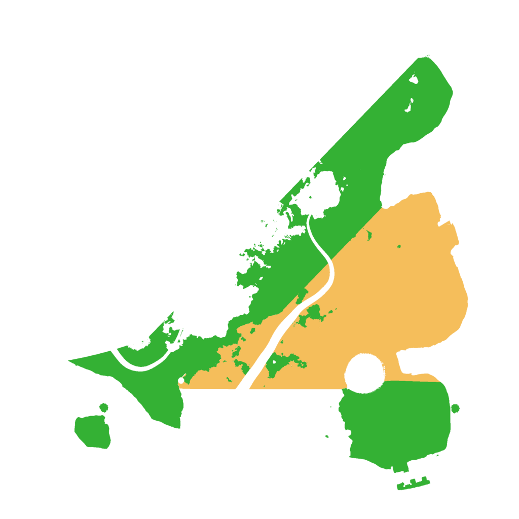 Biome Rust Map: Procedural Map, Size: 2400, Seed: 21091703