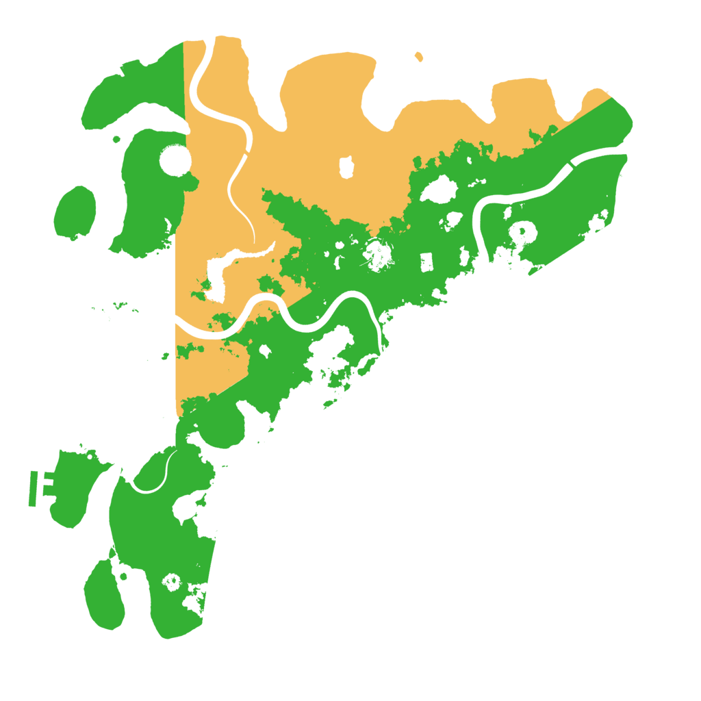 Biome Rust Map: Procedural Map, Size: 4000, Seed: 15124